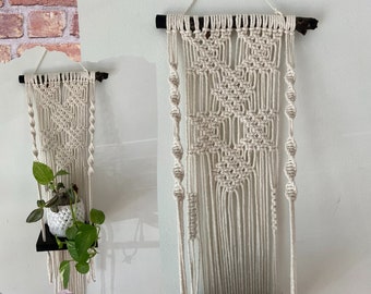 Macrame Wall Shelf Pattern / DIY digital download / Tutorial Instant Download /  PDF format / Macrame Plant Shelf