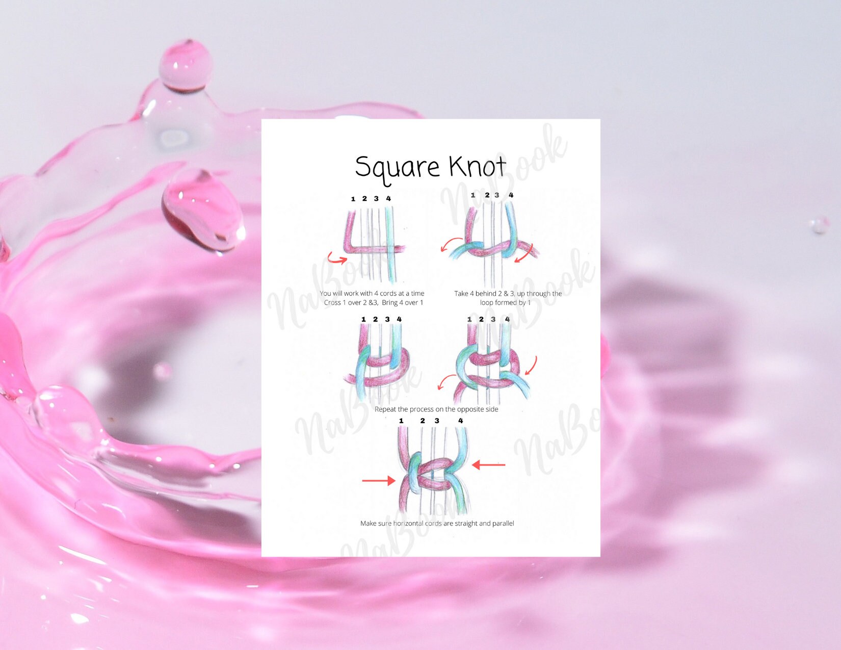 Macrame Net Macrame Produce Hanging Net Pattern / DIY Digital Download / Tutorial ...