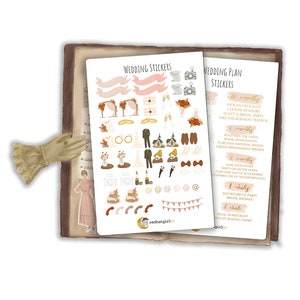 Hochzeit Plan Sticker Bogen | Bullet Journal Sticker, Scrapbook Sticker, Planner Sticker, Sticker für Planer, Sticker für Journal