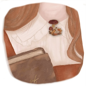 Wooden Mushroom Pin - Wooden pin | Fall Pin | Handmade pin | Forest pin | Wooden accessories | Wooden badge | Wooden brooch | Wooden gift