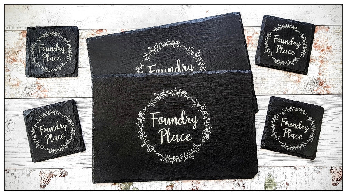 Personalised Slate Placemat Personalized Placemat Slate Etsy