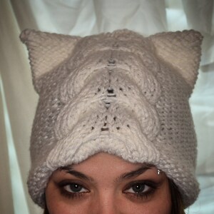 Cable Cat Ear Hat