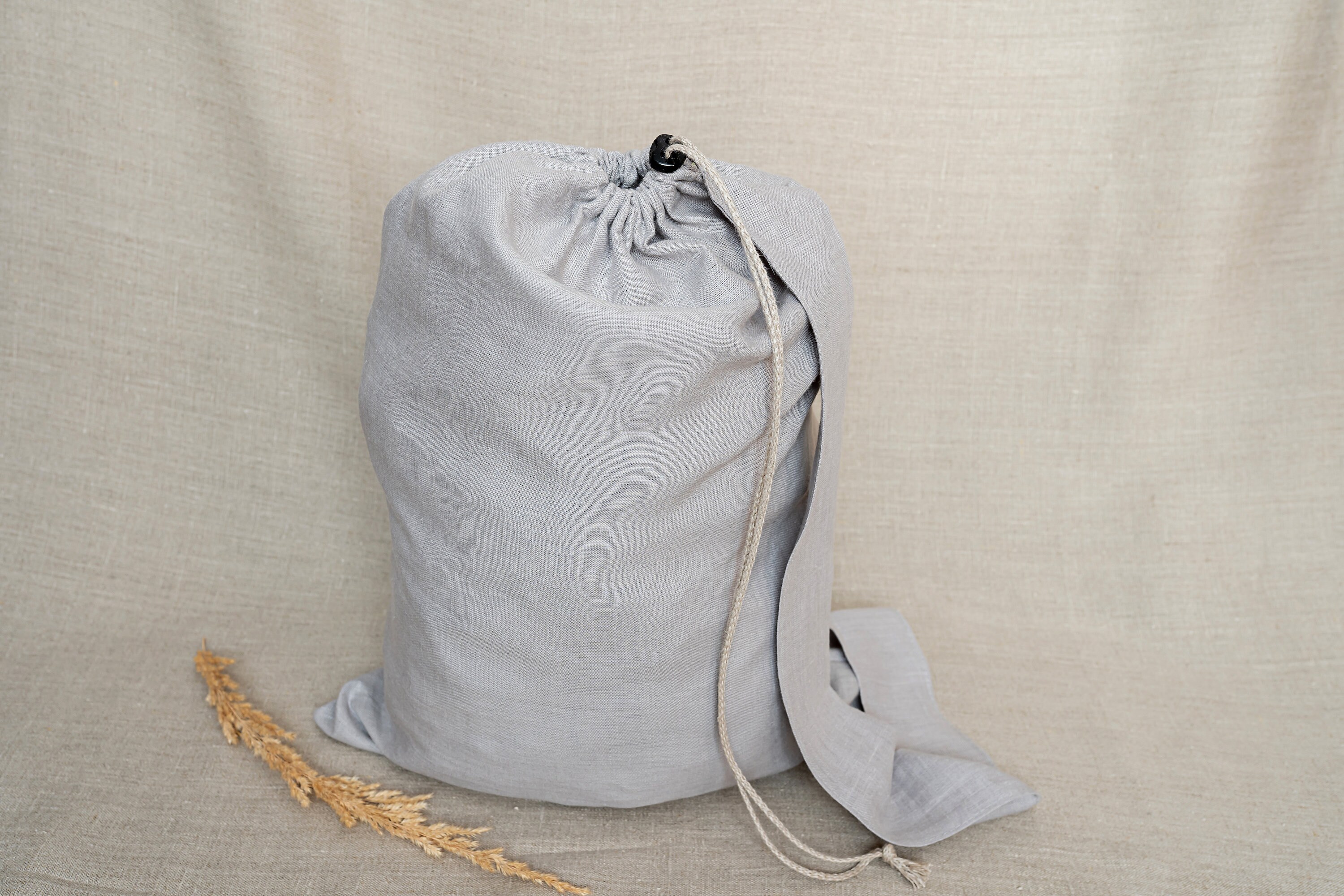 Linen laundry bag large laundry bag Linen bag Washed Etsy