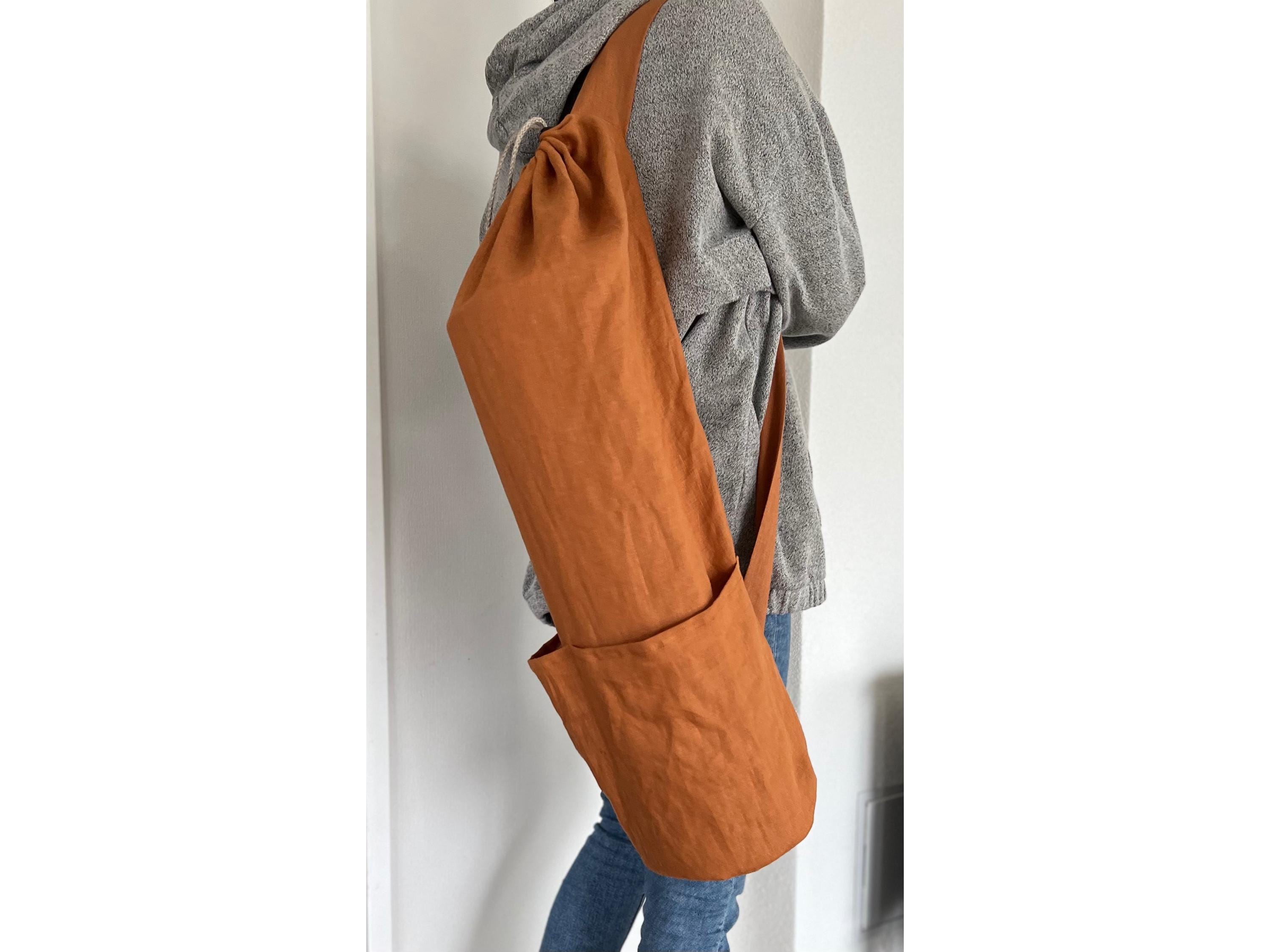 Sac Deluxe Yoga Prop Jute Yoga-Mad orange - Vert et Jaune