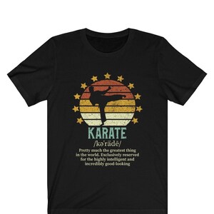 Funny Karate Definition T-shirt, Vintage Japanese Martial Arts Shirt, Gift for Fighter Sensei Unisex Tee