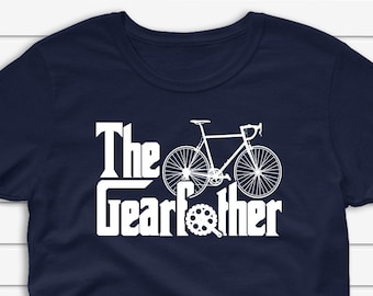 The Gearfather Cycling T-shirt for Men, Cycling Shirt for Him, Cycling Dad Gift, Fathers Day Cyclist Gift, Bike Tshirt, Unisex Tee