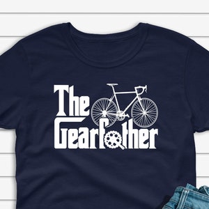 The Gearfather Cycling T-shirt for Men, Cycling Shirt for Him, Cycling Dad Gift, Fathers Day Cyclist Gift, Bike Tshirt, Unisex Tee