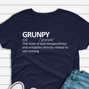 Funny Running Grunpy T-shirt For Men and Women, Funny Running Gift for Her Him, Run Shirt, Marathon Tee, Fitness Tshirt Unisex