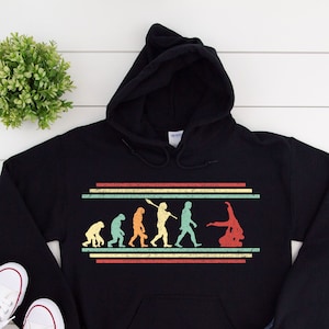 Brazilian Jiu Jitsu Hoodie, Evolution MMA Training Shirt for Men, Gift for Mixed Martial Arts Fighter, BJJ Dad Long Sleeve Hooded Sweatshirt