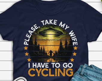 Funny Cycling Shirt for Men, Cyclist Husband T-shirt, Gift for Cycling Team Dad Tshirt, Bike Racing Grandpa Tee, Bicycle Top