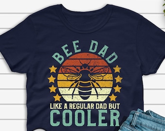 Bee Dad Shirt, Funny Vintage Beekeeping Father's Day Gift, Honey Bee Keeper Graphic Tee T-shirt for Men