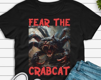 Fear The Crab Cat T-shirt, Funny Why Files Shirt, Crabcat Tshirt, Gift for Conspiracy Theory and Paranormal Believers