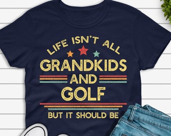 Funny Golf Lover Grandpa T-shirt, Golf Shirt for Grandfather Golfer Tee