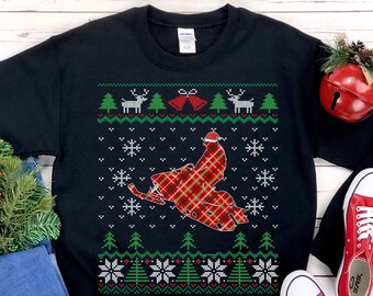 Snowmobile Rider Santa Claus Ugly Christmas Sweatshirt, Plaid Winter Sport Shirt, Snow Lover Gift, Country Boy Unisex Sweatshirt