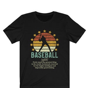 Funny Baseball Definition T-shirt, Vintage Baseball Player Shirt, Gift for Fan and Coach, Retirement Gift Unisex Tee