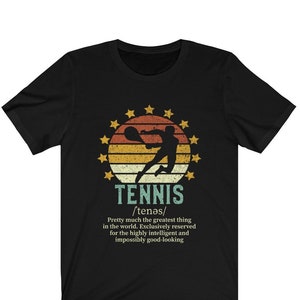 Funny Tennis Definition T-shirt, Vintage Tennis Shirt, Gift for Player & Coaches of Men and Women Doubles Unisex Tee