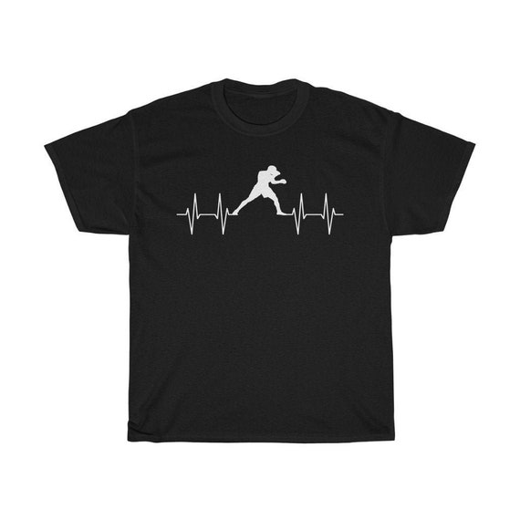 Boxing T-Shirt Heartbeat Tshirt Boxer Gift Tee Fight Love Boxing T-Shirt Heartbeat Tshirt Boxer Gift Tee Fight Love