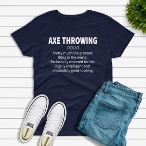 Funny Axe Throwing Definition T-shirt, Ax Thrower Shirt, Axe Throwing Gift for Him or Her Unisex Heavy Cotton Tee