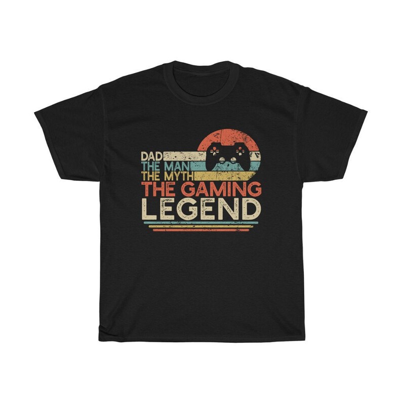 Papa The Man The Myth The Gaming Legend Shirt Men vintage image 0