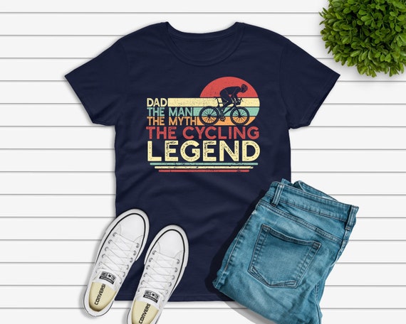 Mens Bike Cyclist Gift | Cat Dad Man Myth Cycling Legend T-Shirt Mens Bike Cyclist Gift | Cat Dad Man Myth Cycling Legend T-Shirt