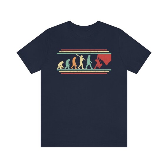 Rock Climbing T-shirt for Men, Mountain Climber Shirt, Evolution