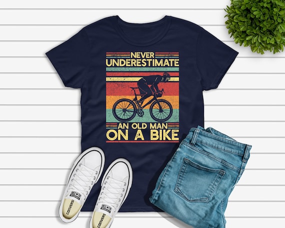 Cycling grandpa t shirt Clearance