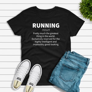 Running Definition T-shirt, Funny Runner Gift for Him or Her, Fitness Enthusiast Shirt, 5k Marathon Run Unisex Heavy Cotton Tee