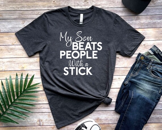 Lax I Beat People With A Stick Lacrosse Player Funny T-Shirt Lax I Beat People With A Stick Lacrosse Player Funny T-Shirt
