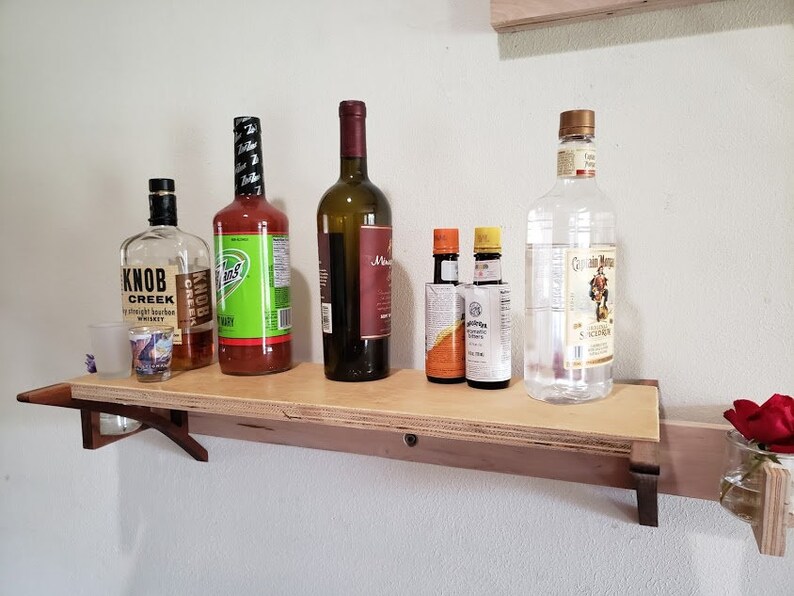 French Cleat Floating Desk Shelf's Wine Holders and Etsy