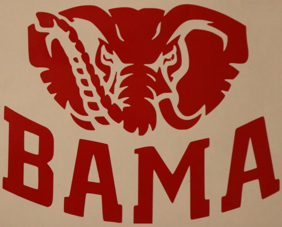 Bama Decor Bama Decal cfb 116 Alabama Sticker Alabama Crimson Tide Logo Decal