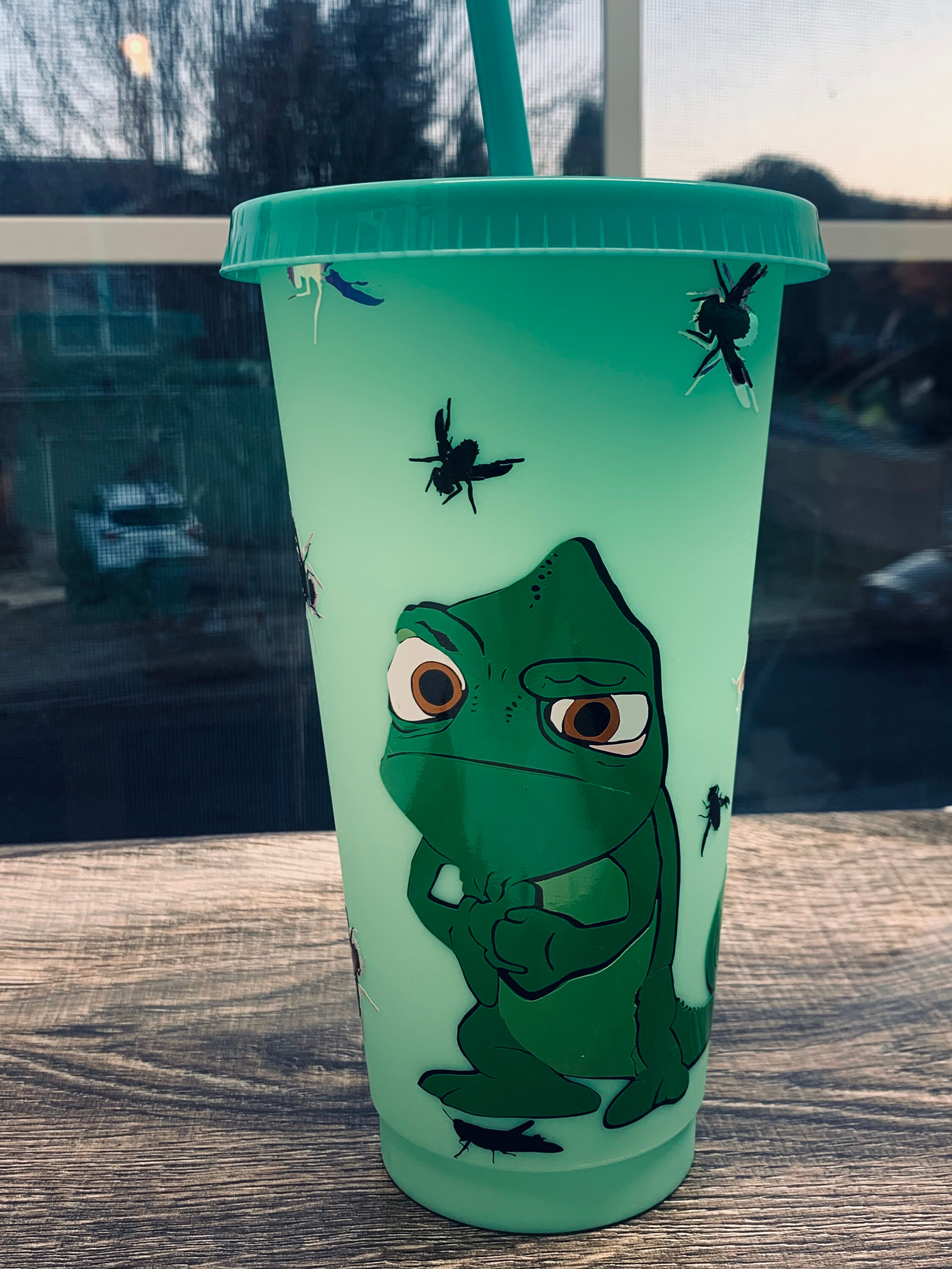 Chamaeleon lizard cup Personalized Water BottleWater Bottles Etsy