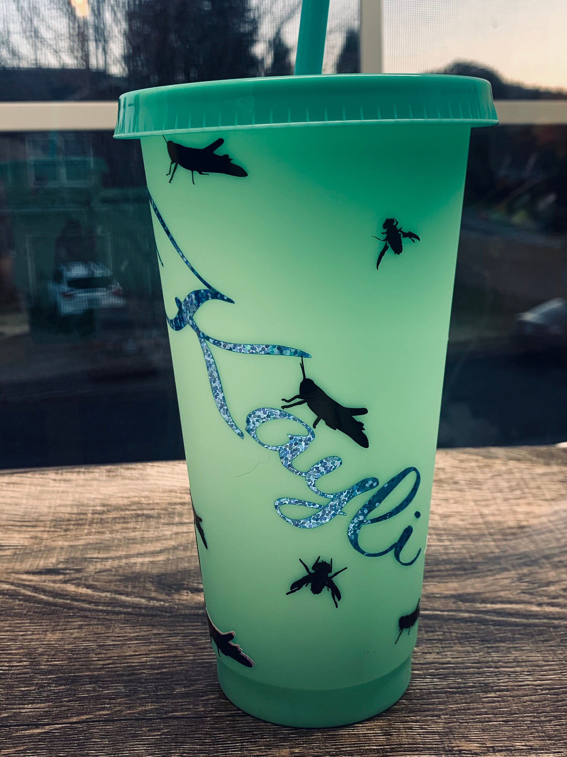 Chamaeleon lizard cup Personalized Water BottleWater Bottles Etsy