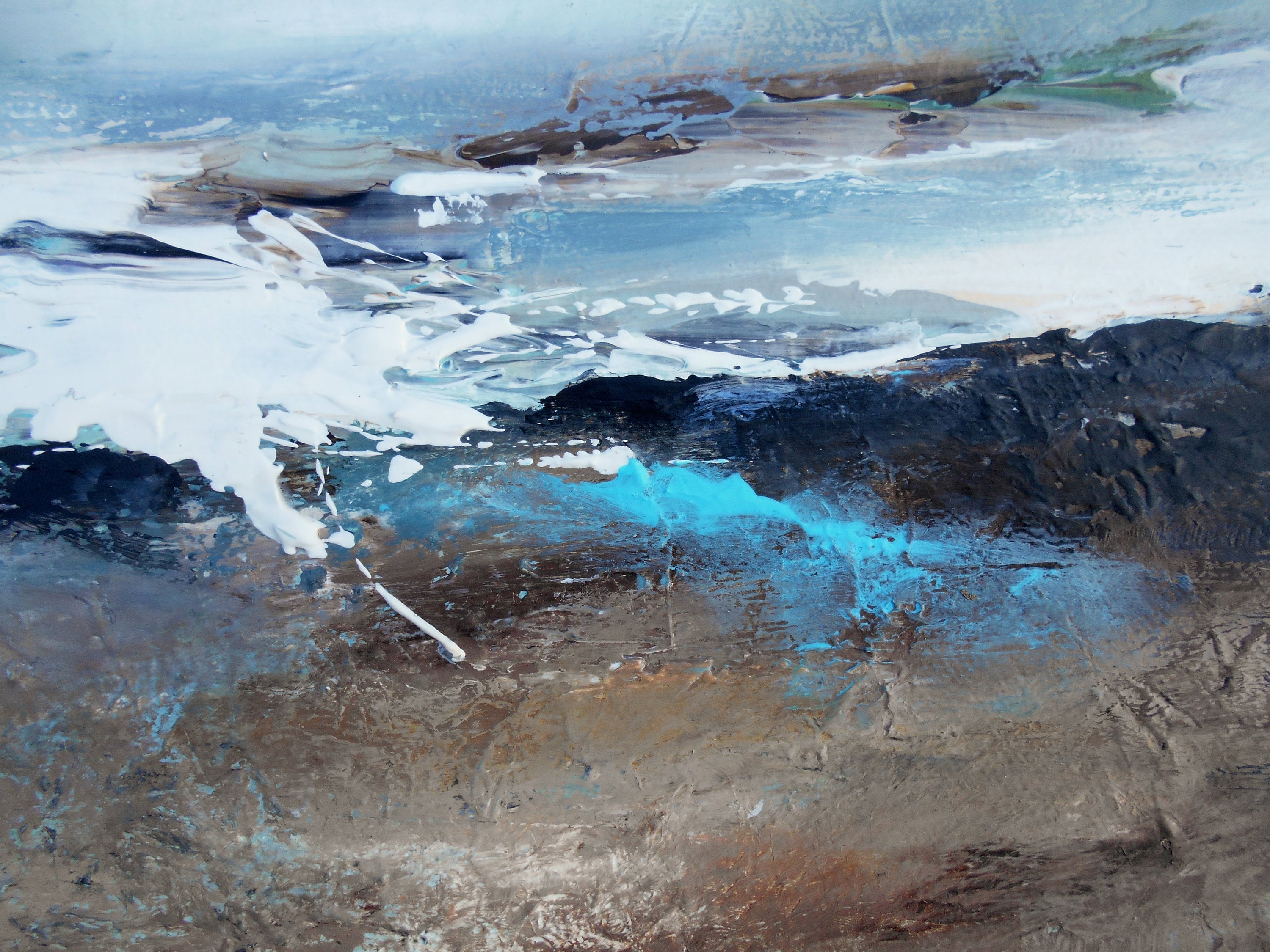 Original Coastal Abstract Art Beach Theme Beach Abstract Etsy