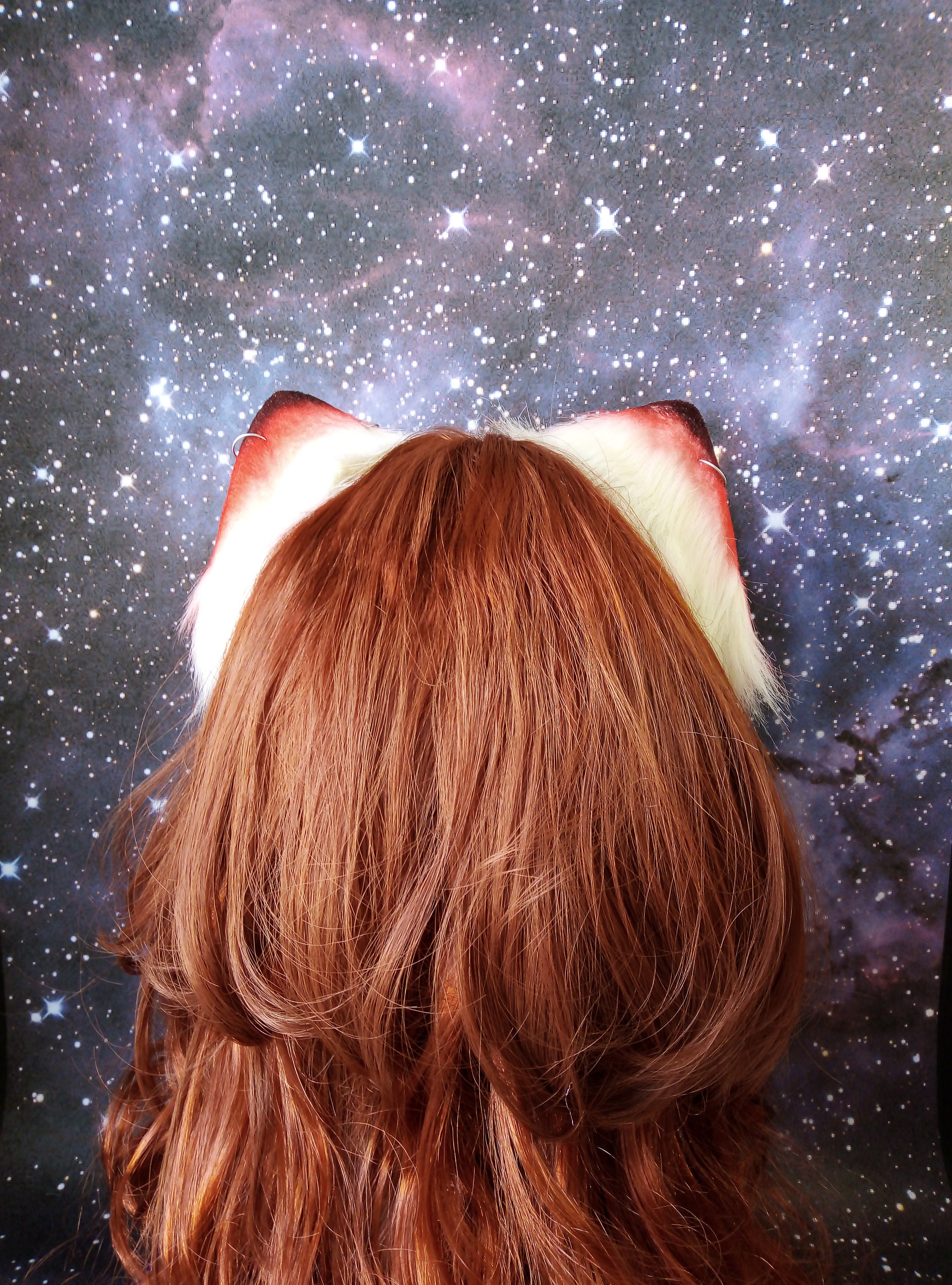 Red Cat ears faux fur ears ears for cosplay/petplay ears Etsy