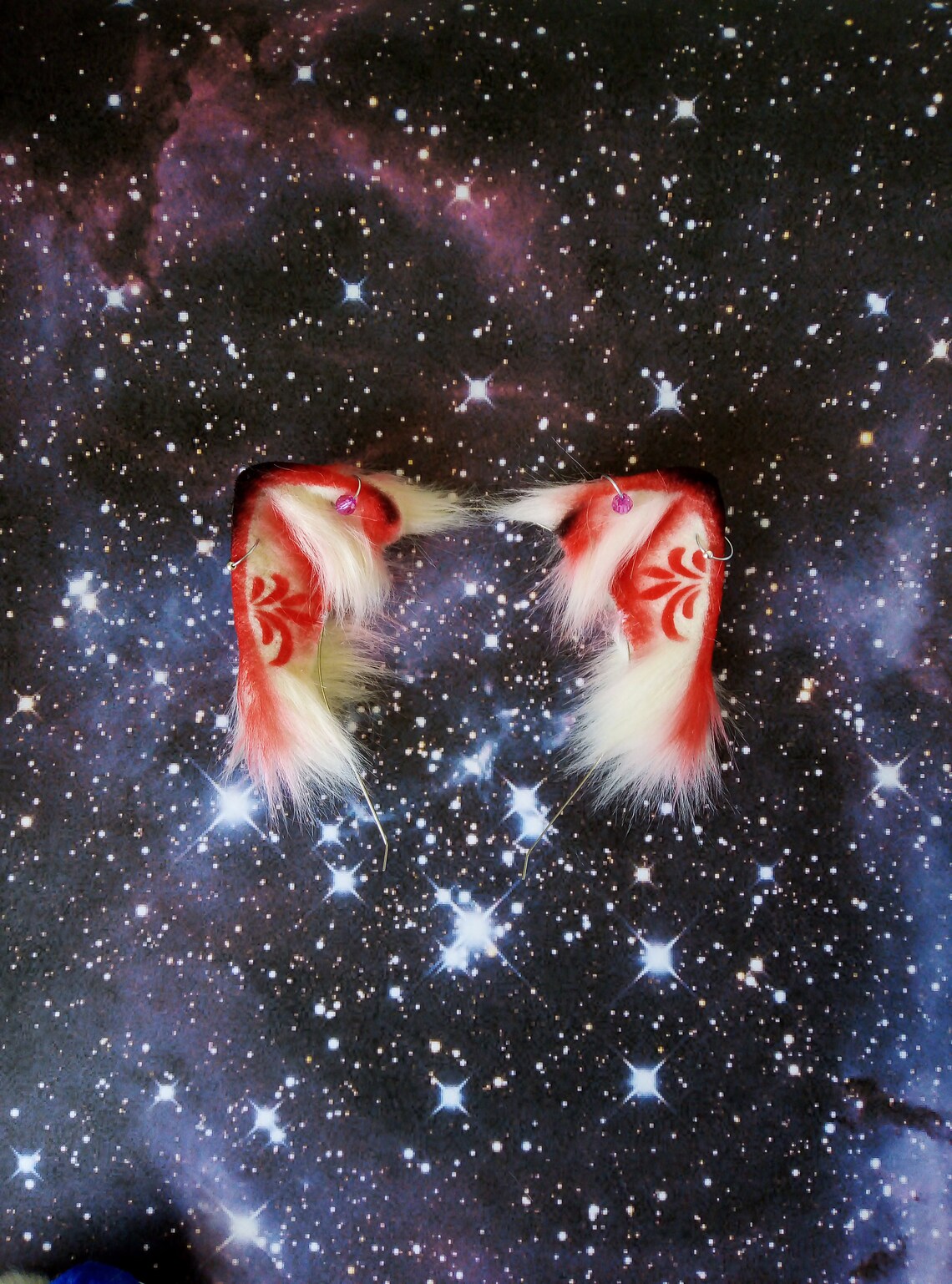 Red Cat ears faux fur ears ears for cosplay/petplay ears Etsy