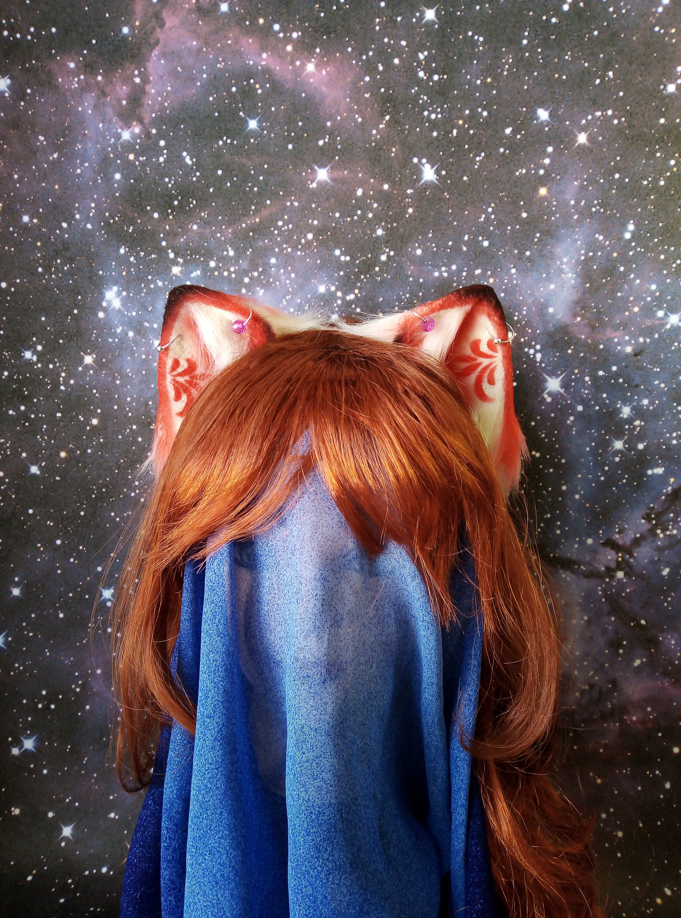 Red Cat ears faux fur ears ears for cosplay/petplay ears Etsy