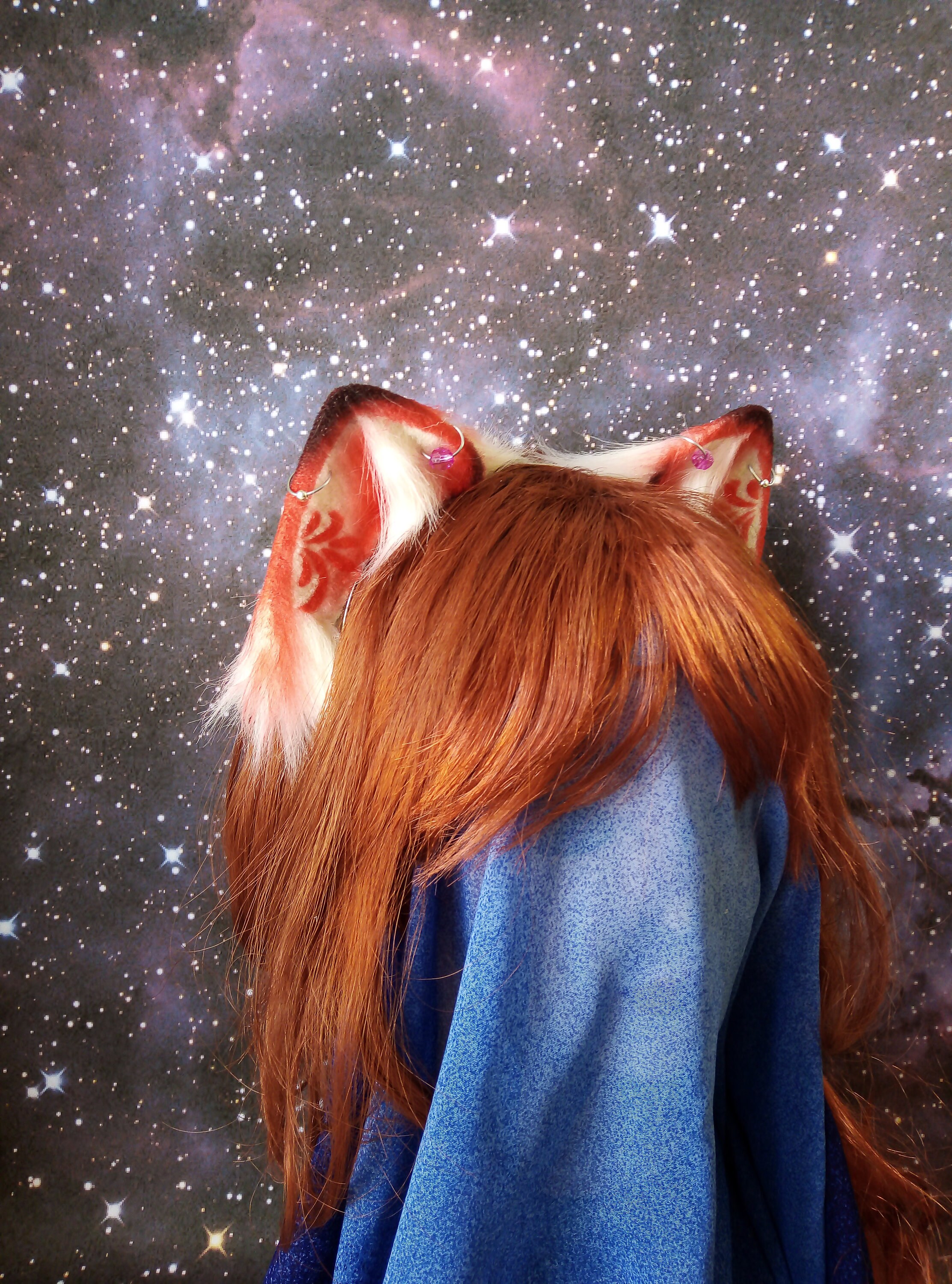 Red Cat ears faux fur ears ears for cosplay/petplay ears Etsy