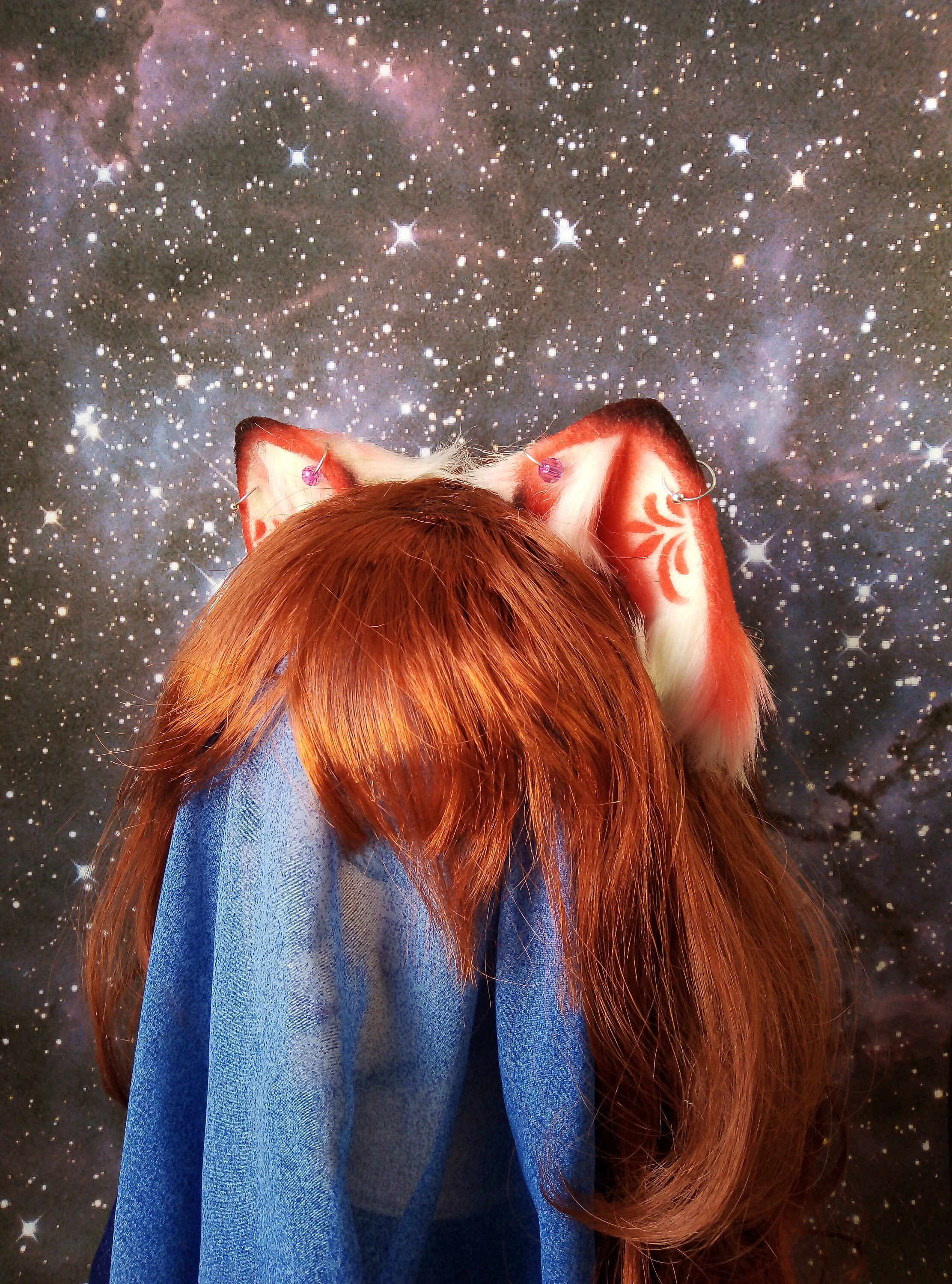 Red Cat ears faux fur ears ears for cosplay/petplay ears Etsy