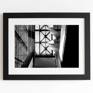 INDUSTRIAL ARCHITECTURE, Abstract Architecture Photos, Minimalist Wall Art, Black White Photography, Digital Instant Download, Printable
