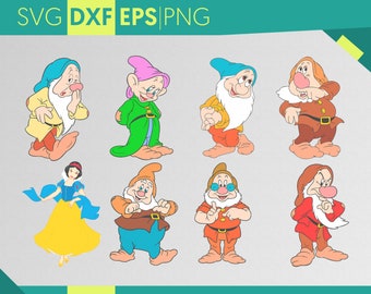 Seven dwarfs svg | Etsy