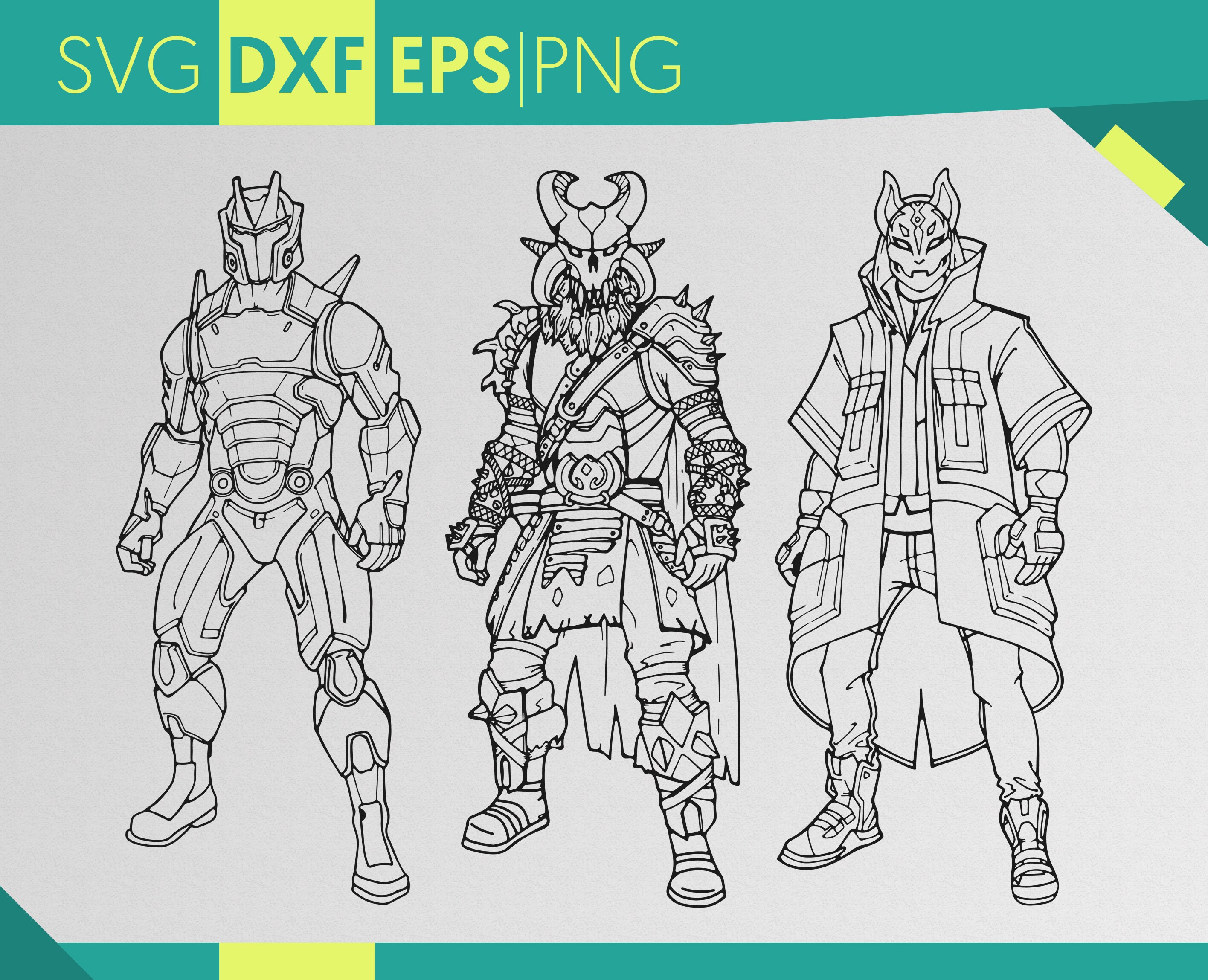 522 Cartoon Fortnite Dab Coloring Page with Animal character