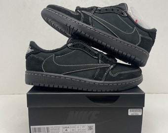 Travis Scott x Air Jordan 1 Low OG Black Phantom, Damen und Herren Schuhe, Sneaker Geschenke, Unisex Schuhe