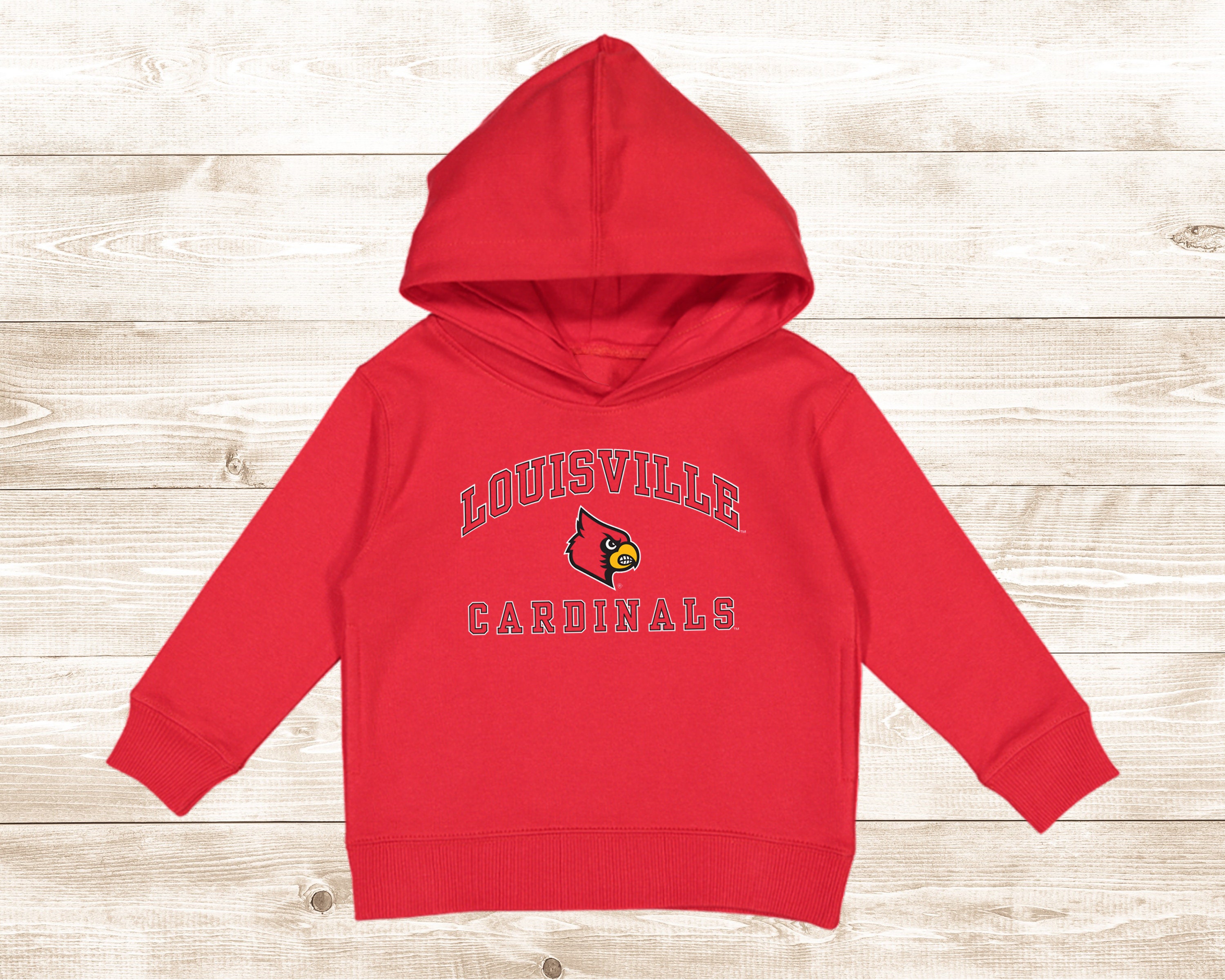 University of Louisville Cardinals Distressed Primary Pullover Hoodie
