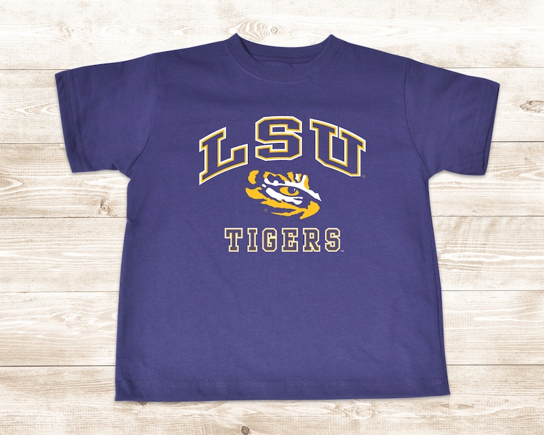 LSU Tigers Kids S/S Tee Infant Toddler Youth Etsy