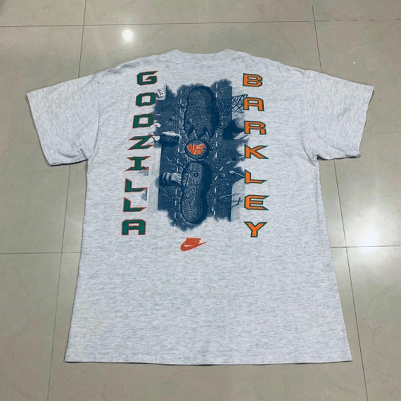 Nike X Charles Barkley X Godzilla Vintage 1990s Tee Rare - Etsy Canada