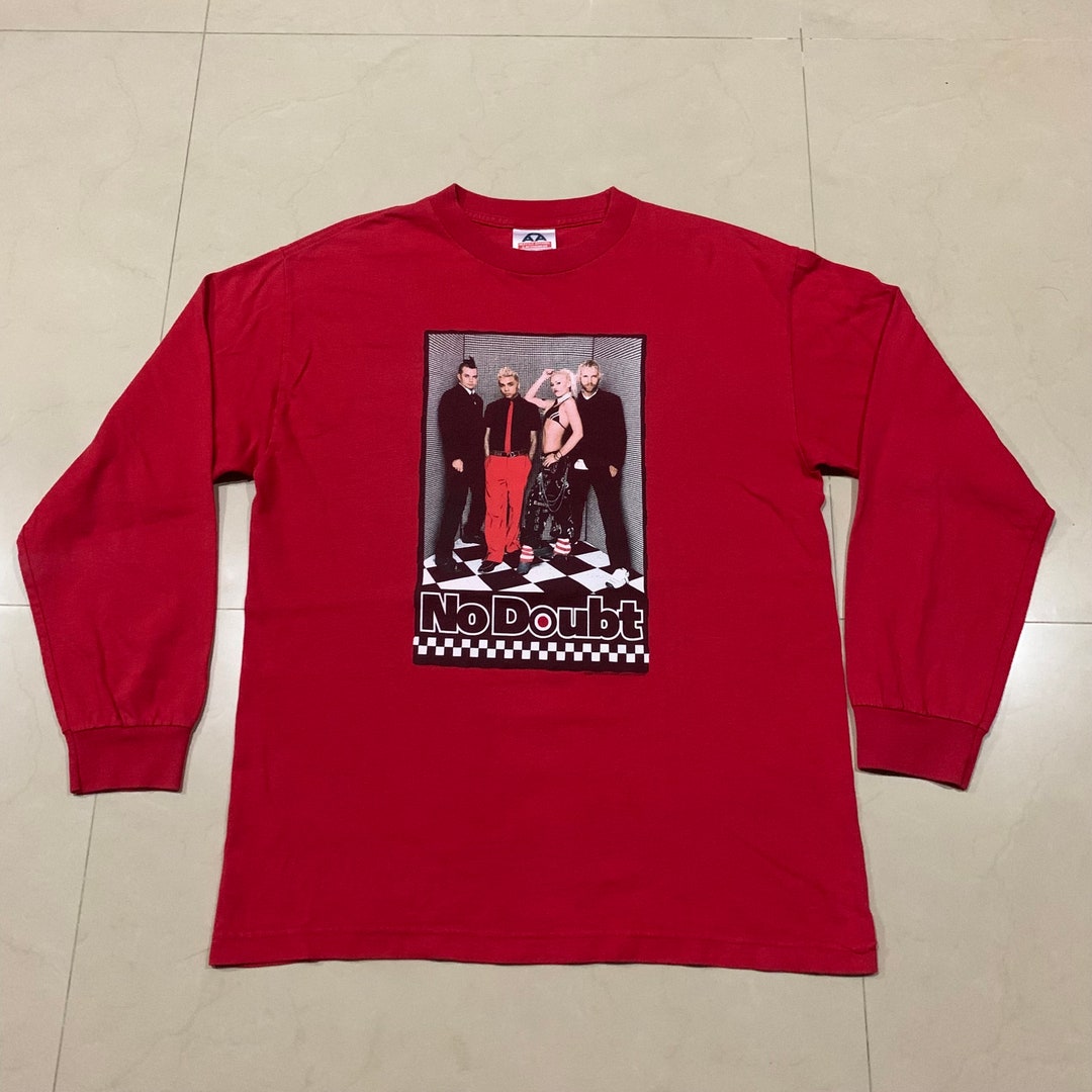 00'S No Doubt Long Sleeve T-Shirt Band T-Shirt Men's M Size unclear white type Vintage Second Hand