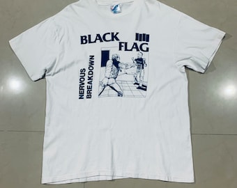 Black Flag Vintage 1980 - 80er Jahre Band Punk Rock Shirt 80er Jahre Descendents , Misfits , Circle Jerks , Minutemen , eingeborenes Punk