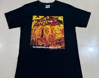 Camiseta da banda vintage The Suicide Machines Metal Thrash Y2K Hardcore Rock Band Punk Grind Down Green Day, Blink182