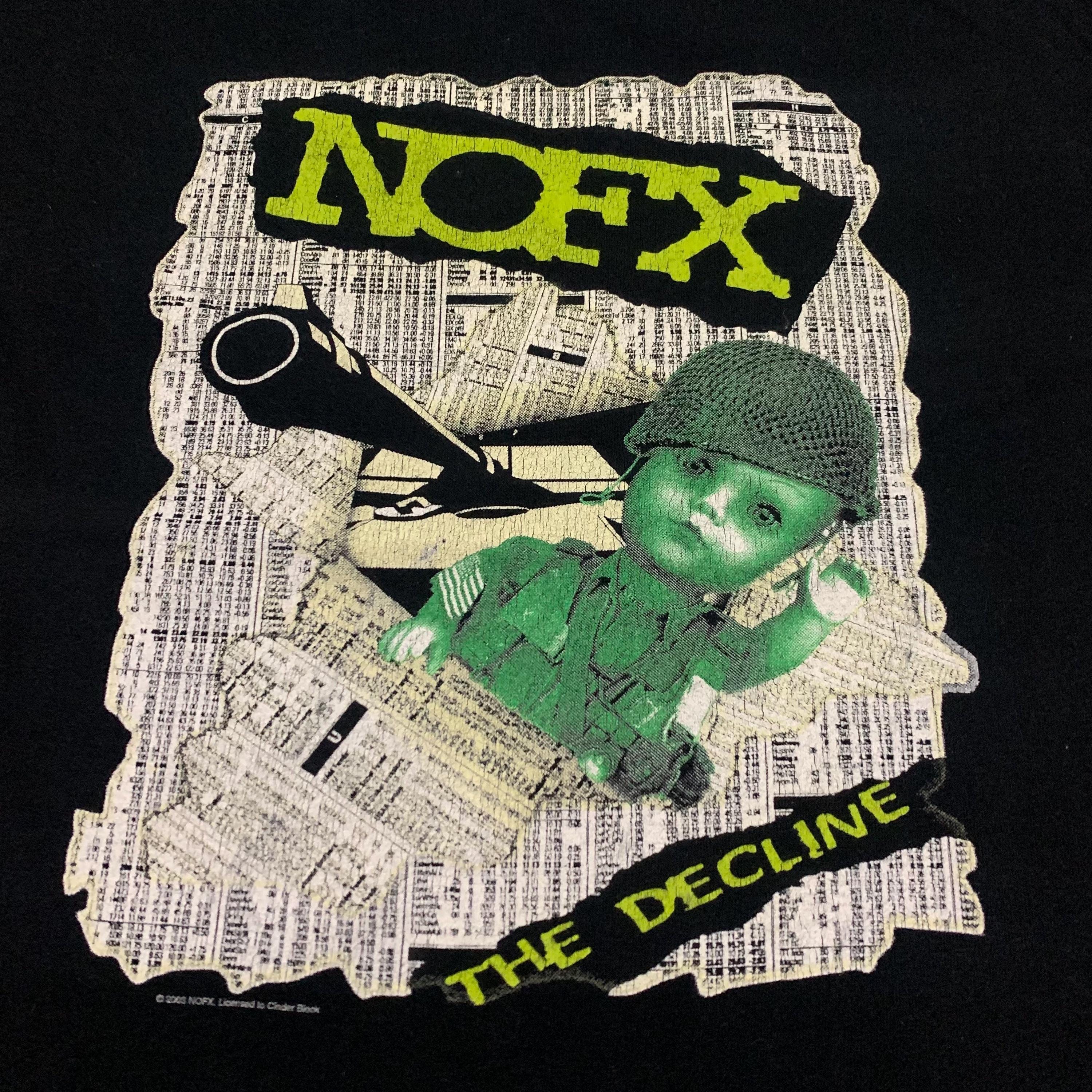 NOFX Vintage Shirt THE DECLINE 2000s Medium Hardcore Punk