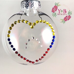 Christmas Ornaments with Venezuela Flag